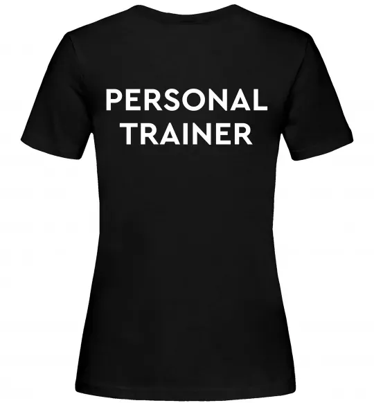 Женская футболка Personal trainer Черный фото