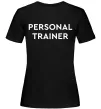 Женская футболка Personal trainer Черный фото