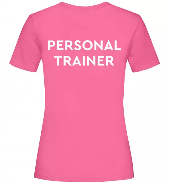 Женская футболка Personal trainer Ярко-розовый фото