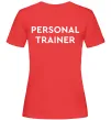 Женская футболка Personal trainer Красный фото