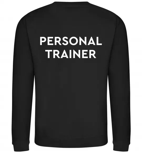 Свитшот Personal trainer Черный фото