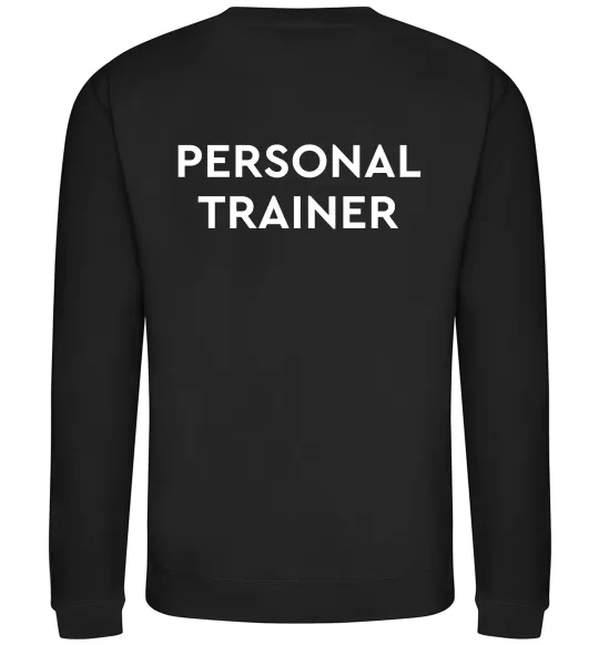 Світшот Personal trainer Чорний фото