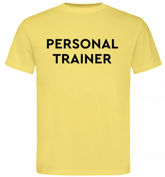 Мужская футболка Personal trainer Лимонный фото