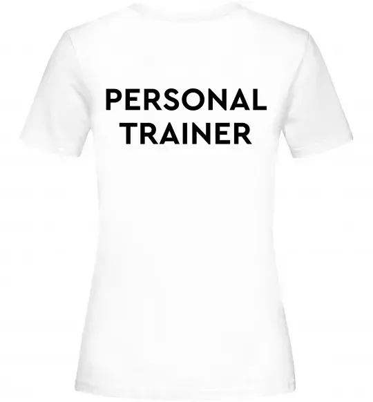 Женская футболка Personal trainer Белый фото