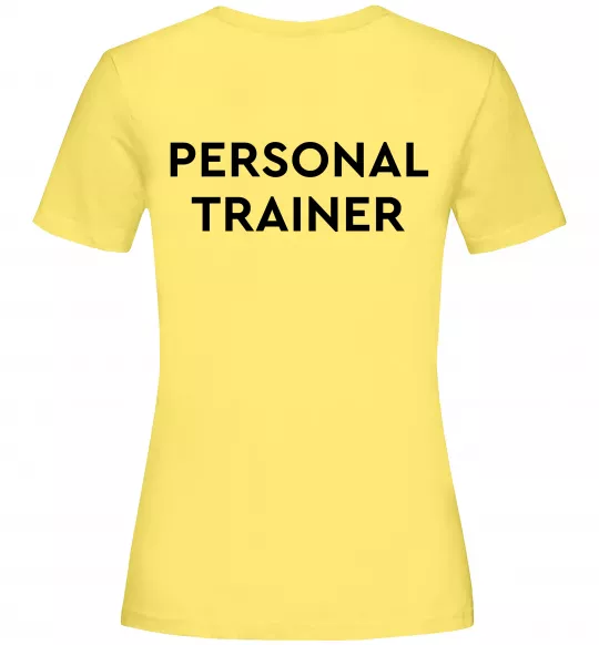 Женская футболка Personal trainer Лимонный фото