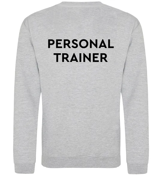 Світшот Personal trainer Сірий меланж фото