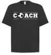 Футболка Оверсайз Football coach Чорний фото