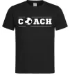 Мужская футболка Football coach Черный фото