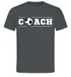 Мужская футболка Football coach Графит фото