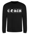 Свитшот Football coach Черный фото