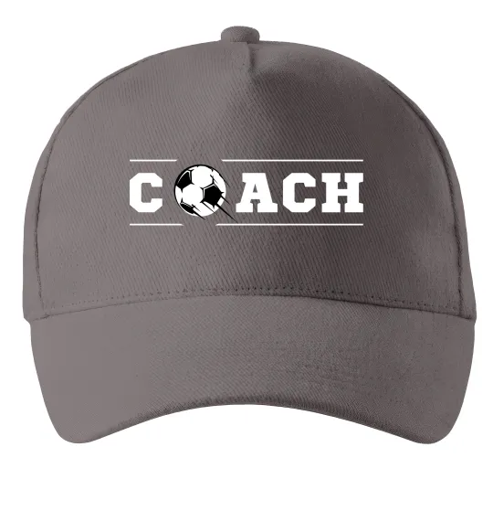 Кепка Football coach Сірий фото
