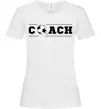 Женская футболка Football coach Белый фото