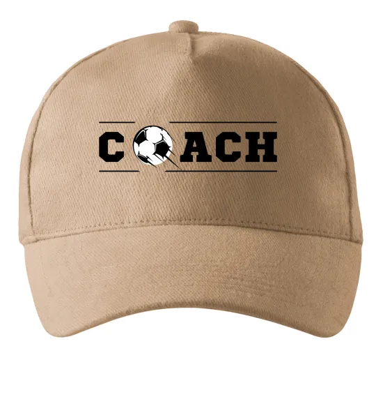 Кепка Football coach Пісочний фото