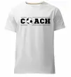 Чоловіча преміум футболка Football coach Білий фото
