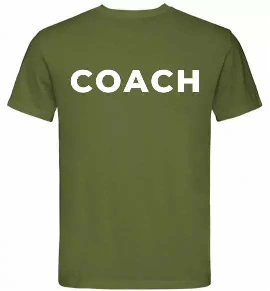 Мужская футболка Coach Оливковый фото