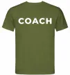Мужская футболка Coach Оливковый фото