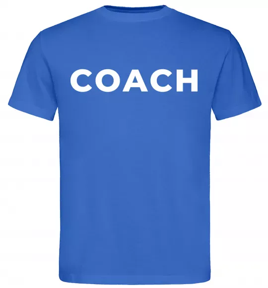 Мужская футболка Coach Ярко-синий фото