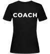 Женская футболка Coach Черный фото