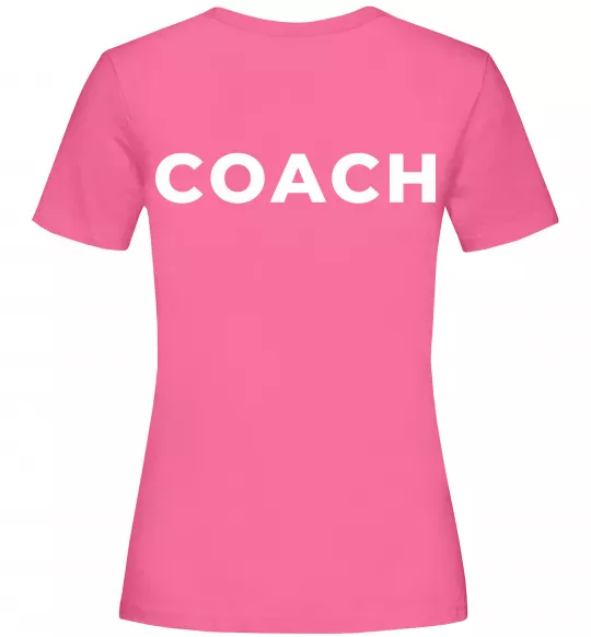 Женская футболка Coach Ярко-розовый фото