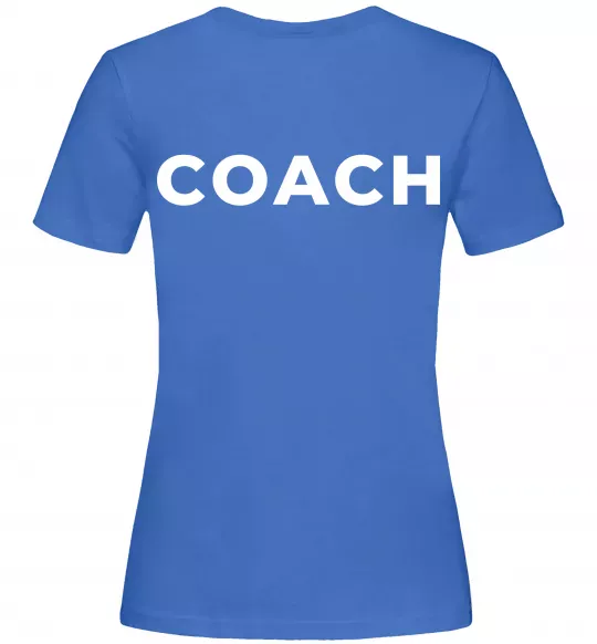 Женская футболка Coach Ярко-синий фото