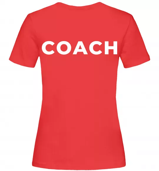 Женская футболка Coach Красный фото