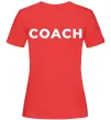 Женская футболка Coach Красный фото
