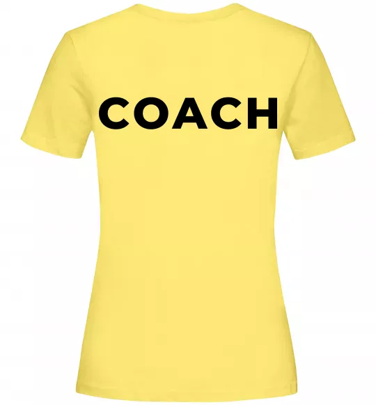 Женская футболка Coach Лимонный фото