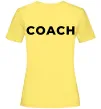 Женская футболка Coach Лимонный фото