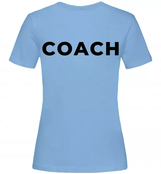 Женская футболка Coach Голубой фото