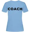 Женская футболка Coach Голубой фото