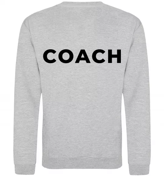 Свитшот Coach Серый меланж фото