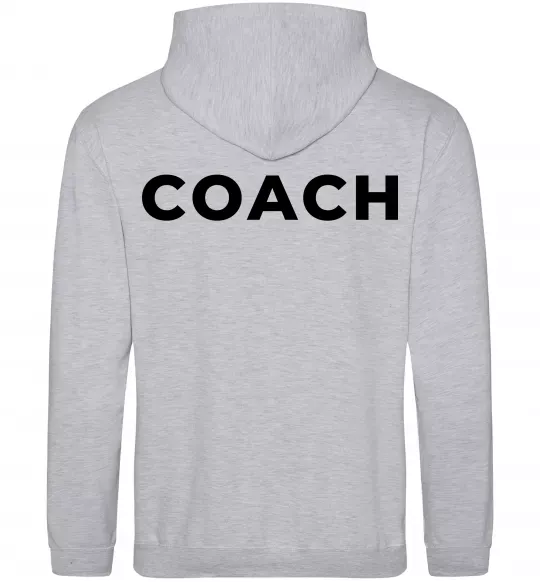 Женская толстовка (худи) Coach Серый меланж фото