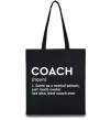 Эко-сумка Coach noun Черный фото
