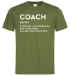 Мужская футболка Coach noun Оливковый фото