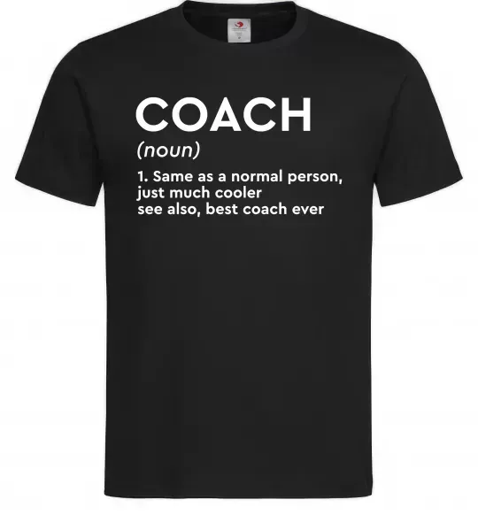 Мужская футболка Coach noun Черный фото