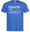 Мужская футболка Coach noun Ярко-синий фото