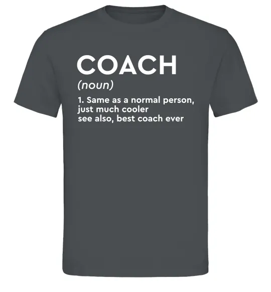 Мужская футболка Coach noun Графит фото