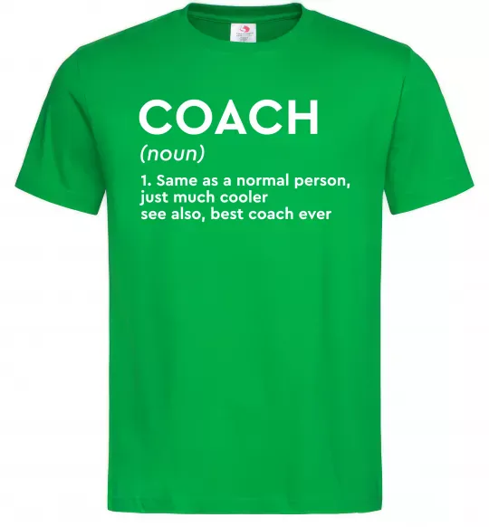 Мужская футболка Coach noun Зеленый фото