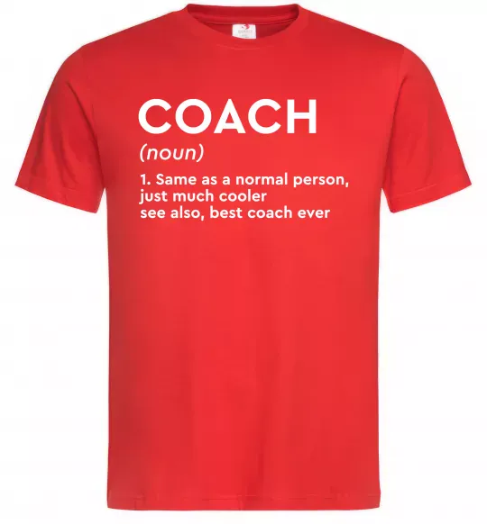 Мужская футболка Coach noun Красный фото