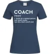 Жіноча футболка Coach noun Темно-синій фото