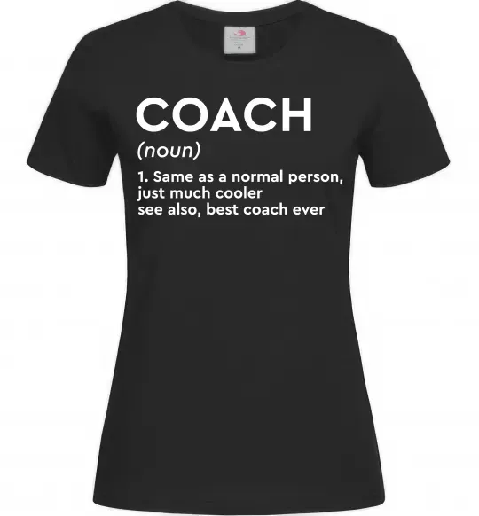 Жіноча футболка Coach noun Чорний фото