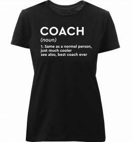 Женская премиум футболка Coach noun