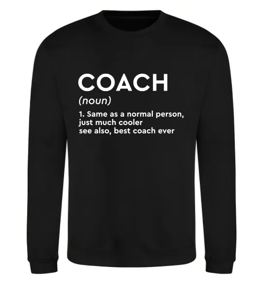 Світшот Coach noun Чорний фото