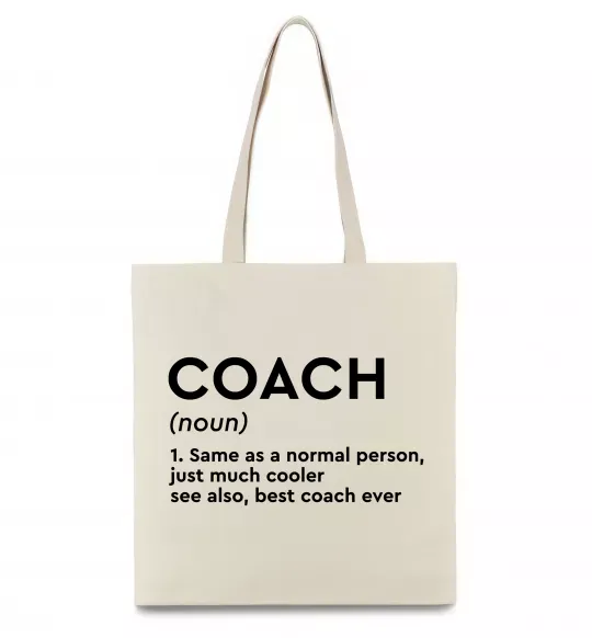 Эко-сумка Coach noun Бежевый фото