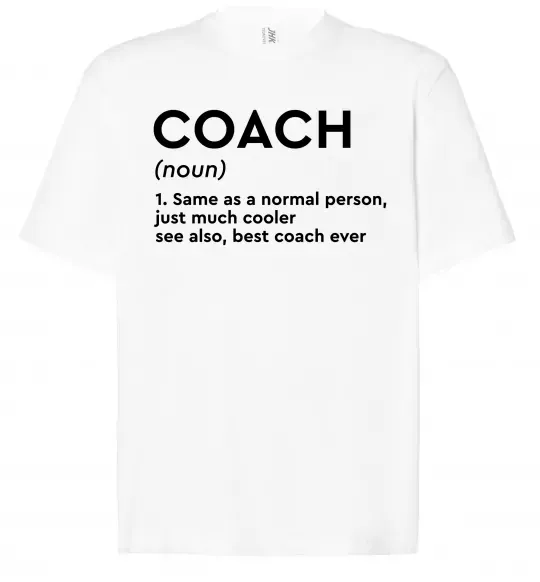 Футболка Оверсайз Coach noun Білий фото