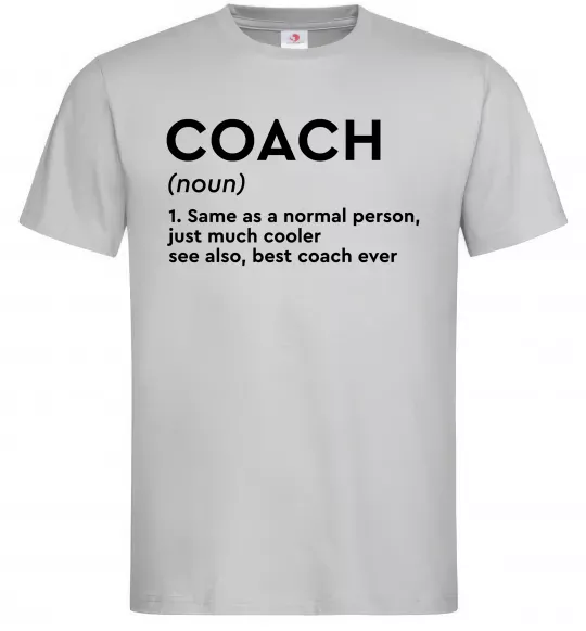 Мужская футболка Coach noun Серый фото