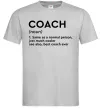 Мужская футболка Coach noun Серый фото