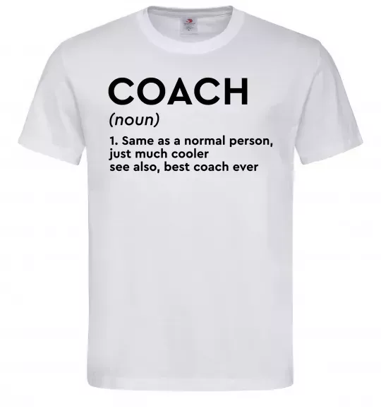 Мужская футболка Coach noun Белый фото