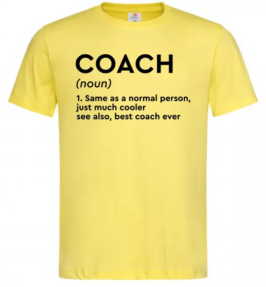Мужская футболка Coach noun Лимонный фото