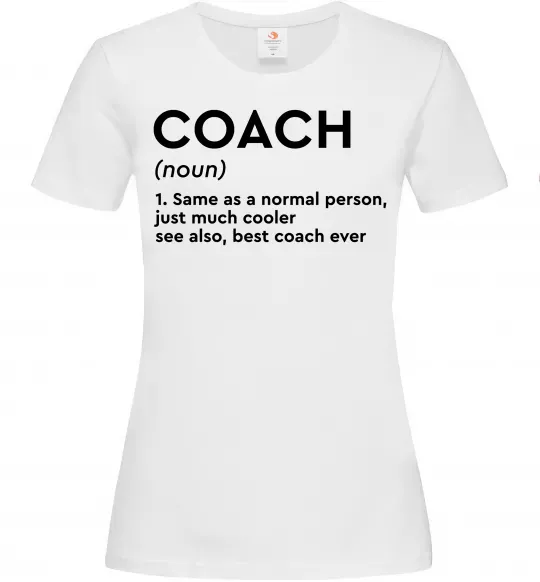Жіноча футболка Coach noun Білий фото